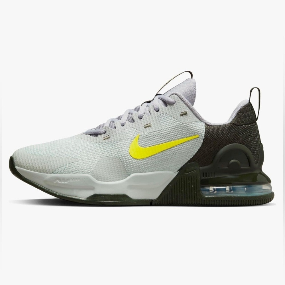 Nike Air Max Alpha Trainer‎ 5 Grey Volt Black DM0829-011 Mens Size 8.5